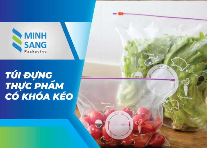 Túi đựng thực phẩm có khóa kéo