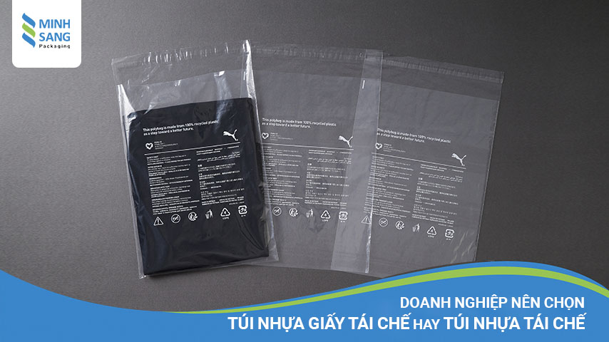 Doanh nghiệp nên chọn túi nhựa giấy tái chế hay túi nhựa tái chế