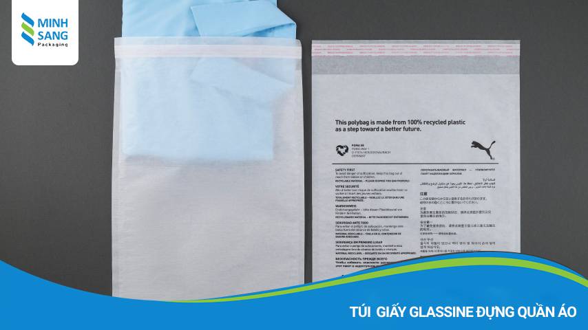 Túi giấy Glassine đựng quần áo