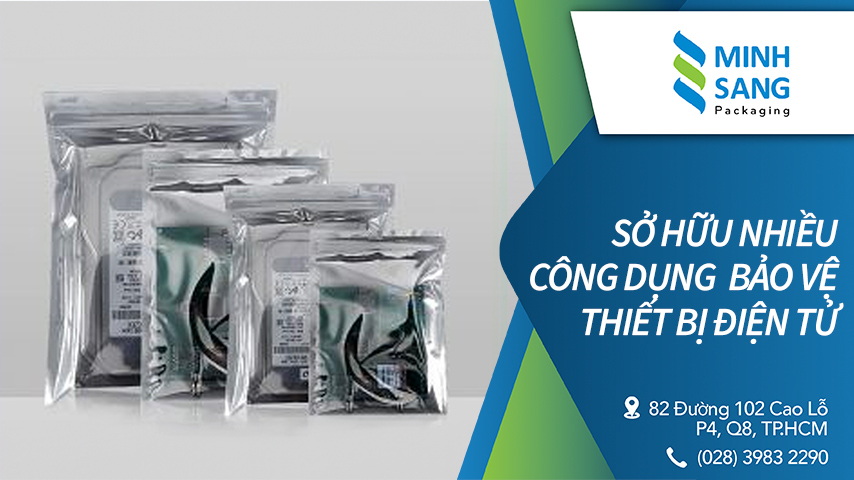 Túi PE chống tĩnh điện sở hữu nhiều công dụng thiết yếu trong việc bảo vệ thiết bị điện tử tránh khỏi sự tĩnh điện