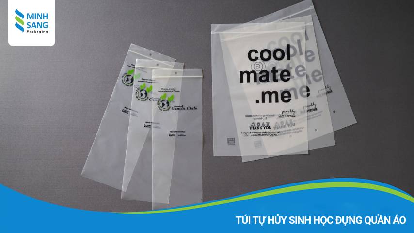 Túi tự hủy sinh học đựng quần áo