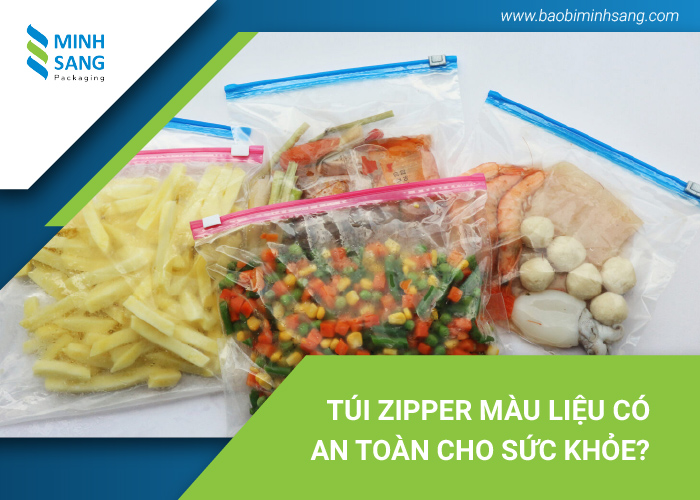 tui-zipper-mau-1 Túi Zipper màu được làm từ hạt nhựa PE (Polyethylene) 100% nguyên sinh