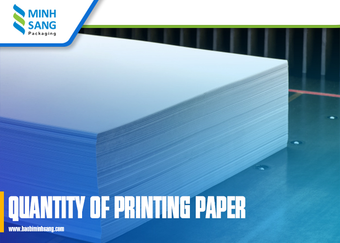 Quantity of printing paper