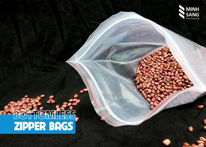 bottomless zipper bags