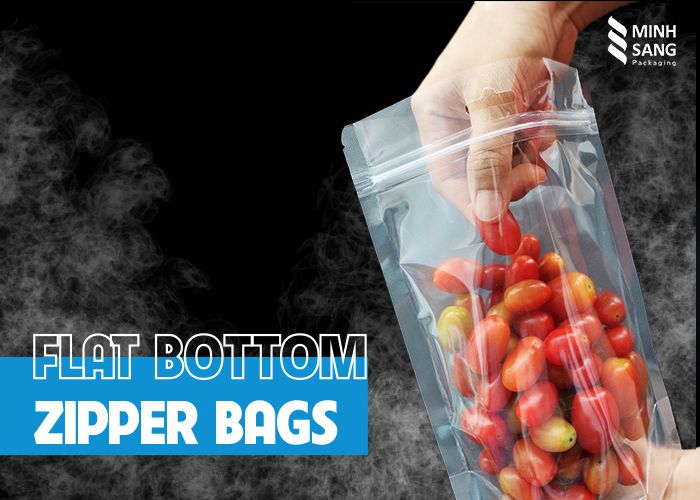 flat bottom zipper bags