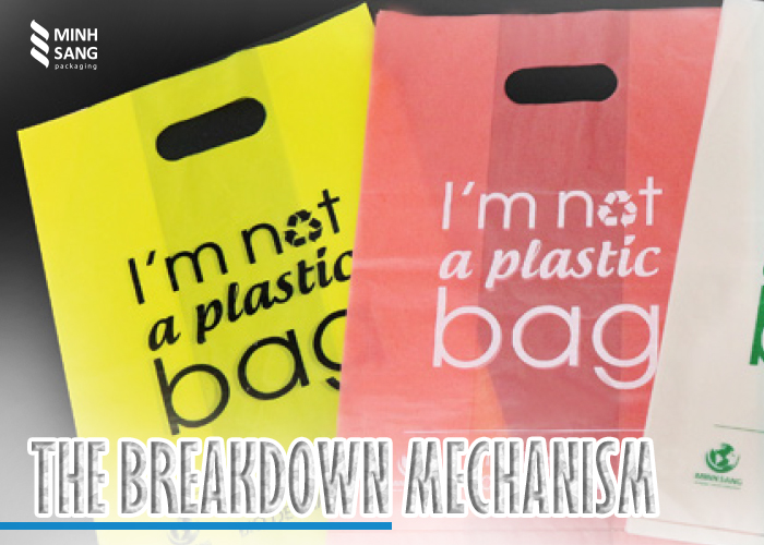 The breakdown mechanism of starch bags