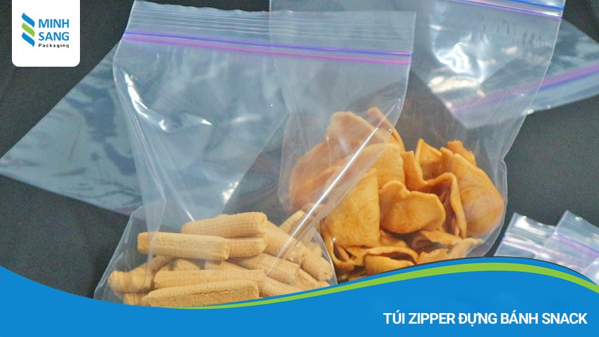 Túi zipper đựng bánh snack