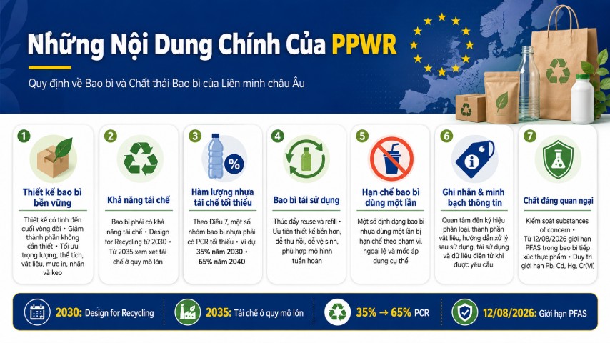 Những nội dung chính của PPWR