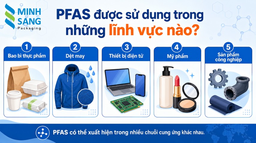 PFAS được sử dụng trong những lĩnh vực nào?