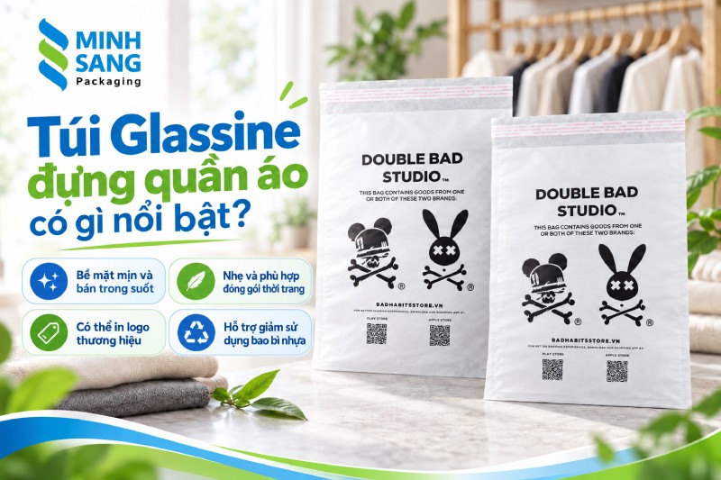 Túi Glassine đựng quần áo có gì nổi bật?