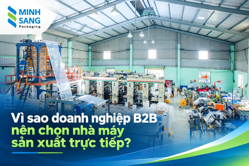 Vì sao doanh nghiệp B2B nên chọn nhà máy sản xuất trực tiếp
